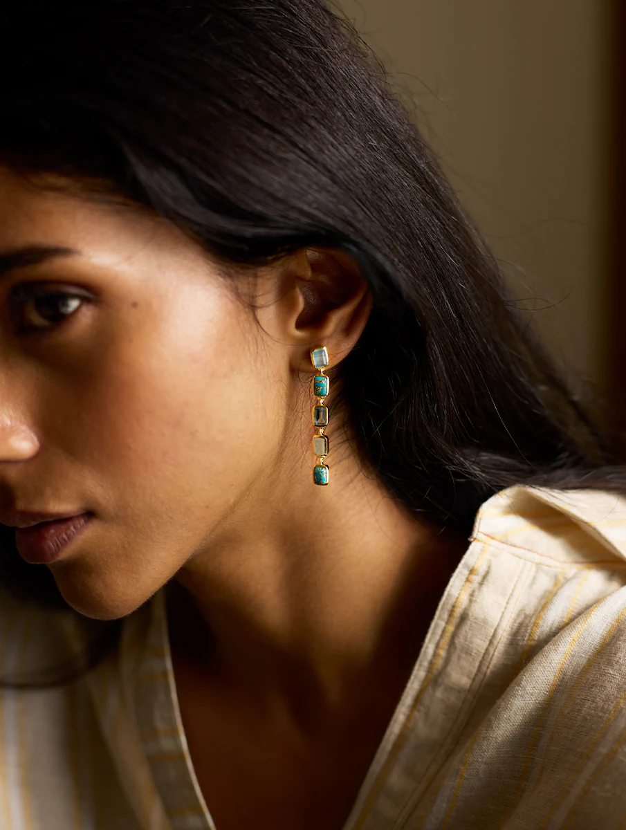 Mana Earring - Aqua - Image 3