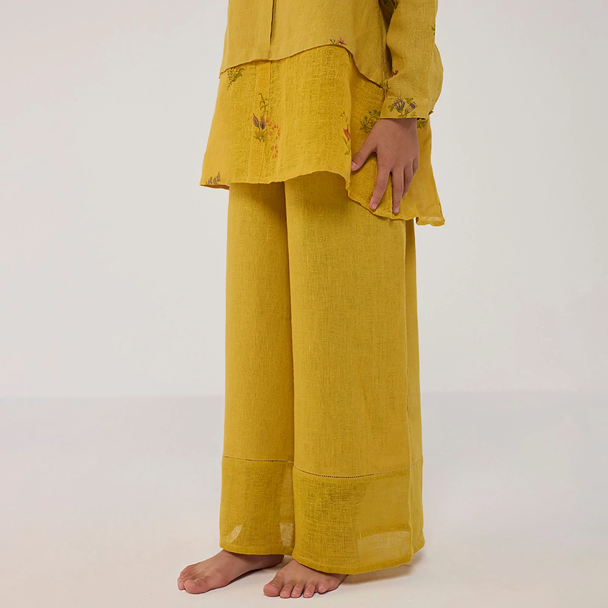 Mapa Linen Culottes - Ochre - Image 2