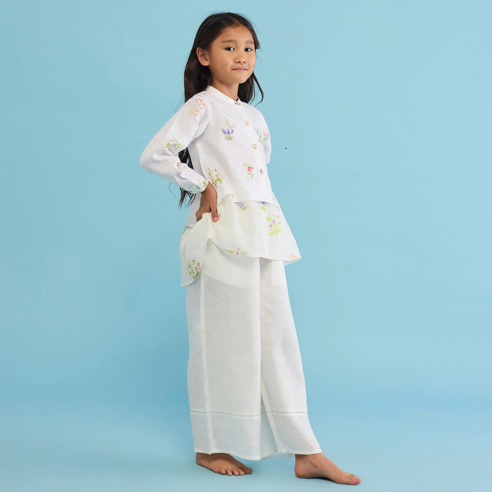 Mapa Linen Culottes -White - Image 3
