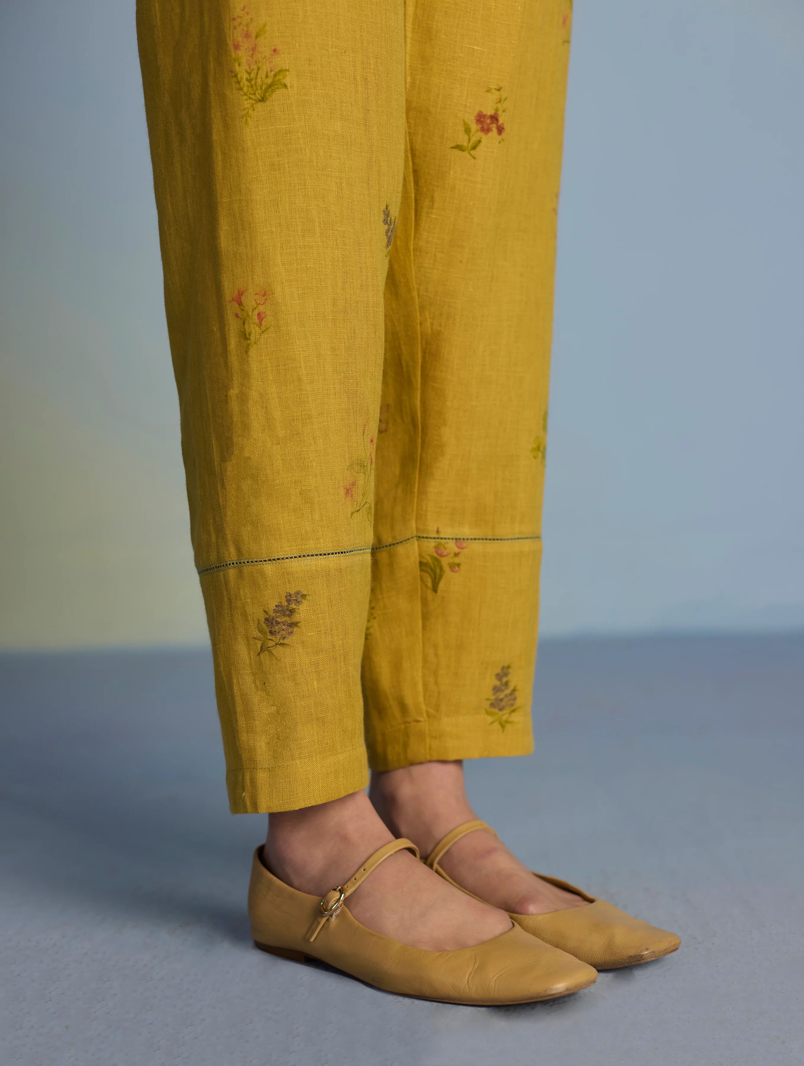 Mihen Elasticated Sleeve Co-ord Set - Ochre - Image 10
