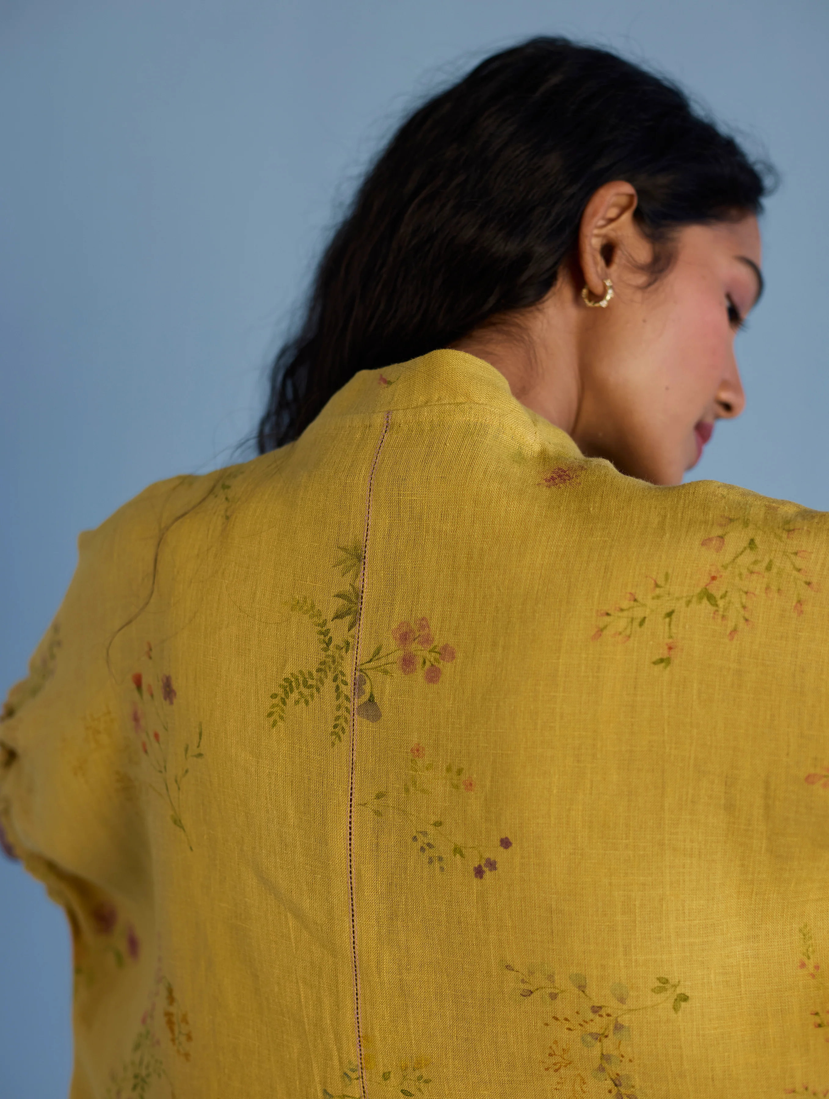 Mihen Elasticated Sleeve Co-ord Set - Ochre - Image 7