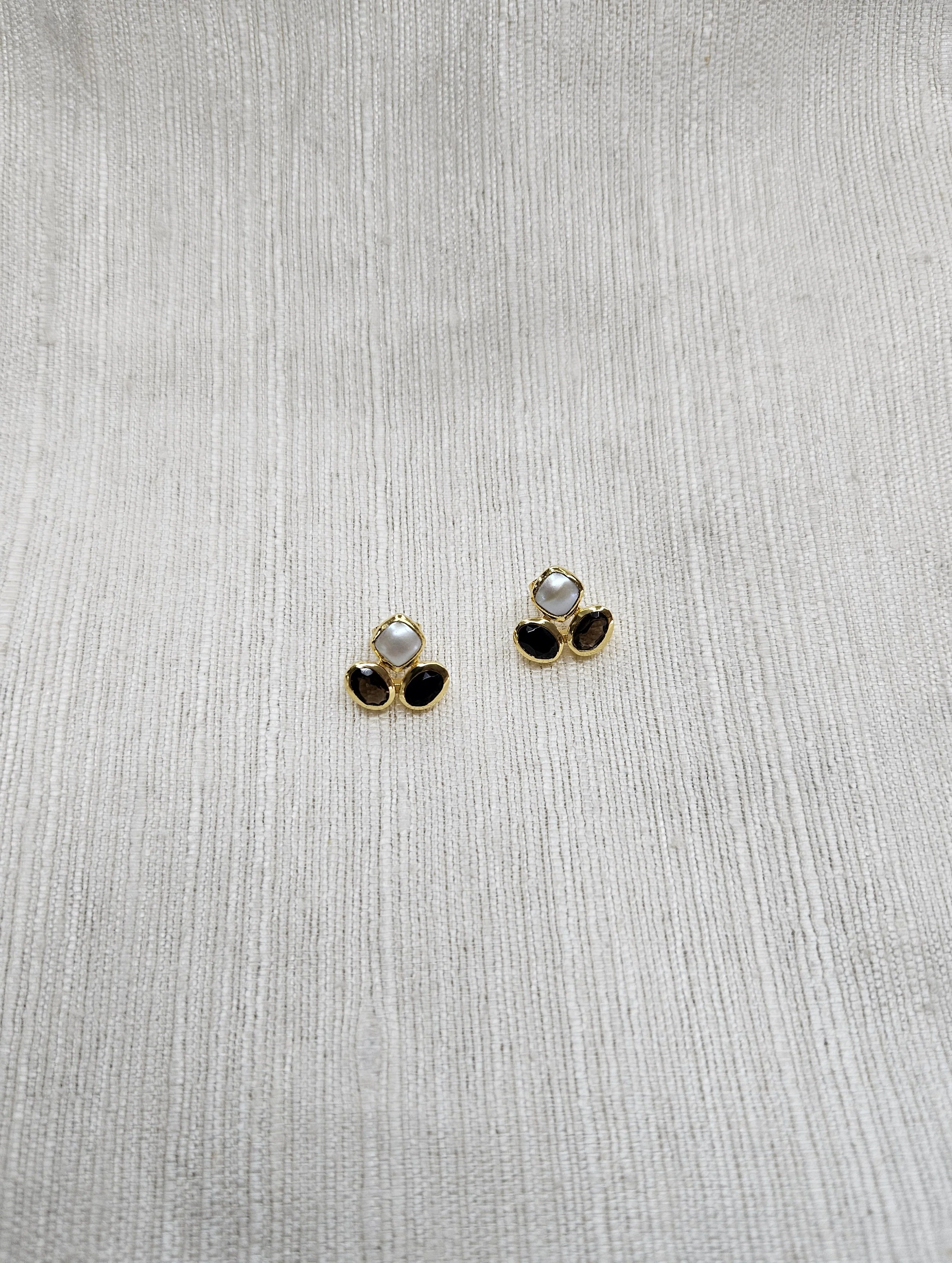 Myra Stud Earrings - Night