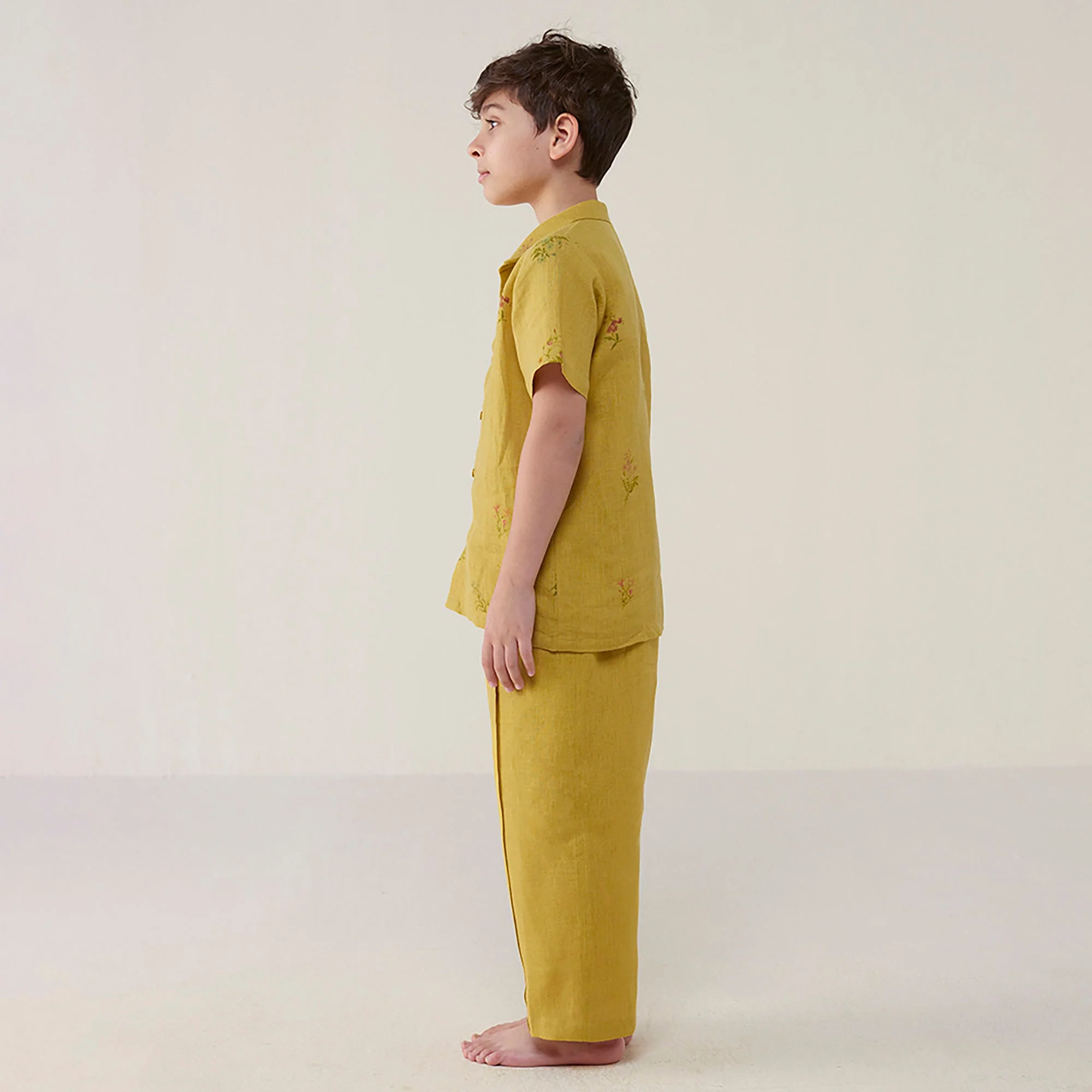 Neo Timeless Linen Pants - Ochre - Image 2