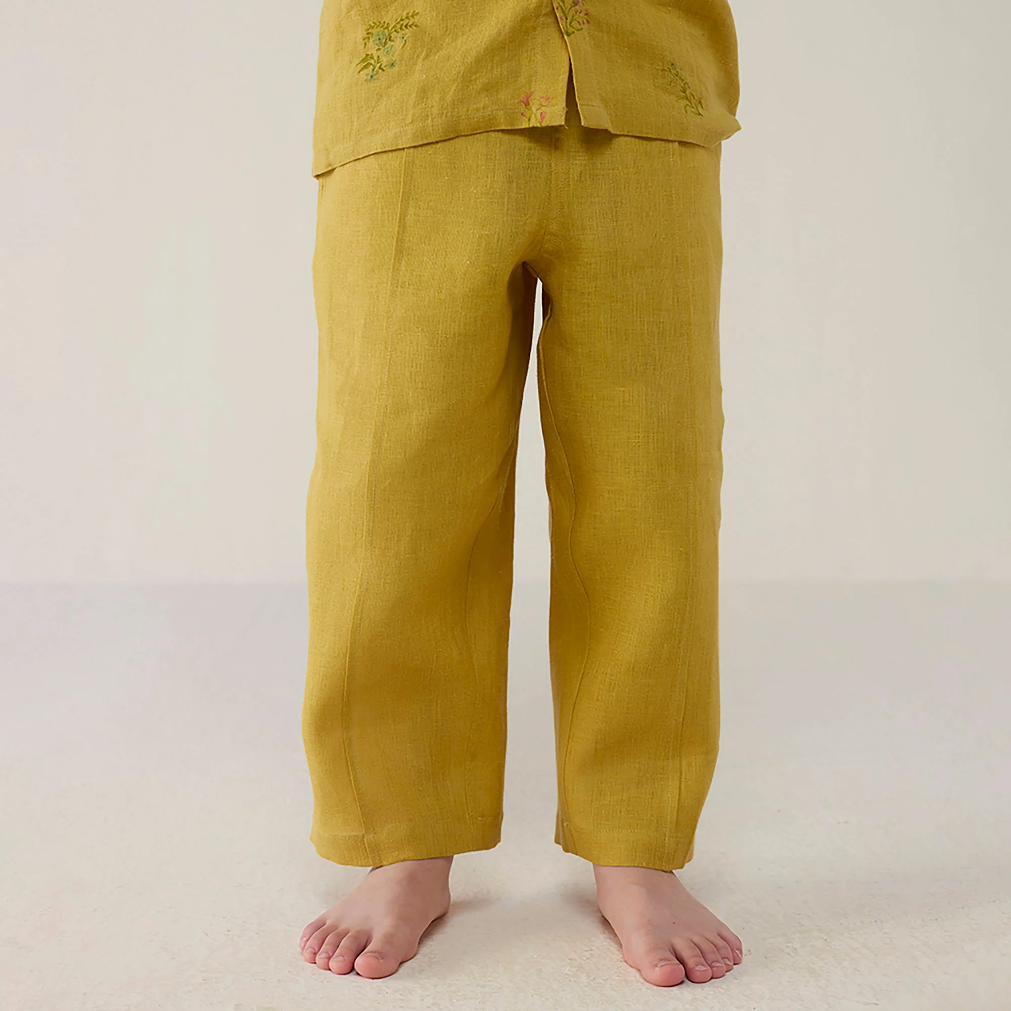 Neo Timeless Linen Pants - Ochre - Image 4