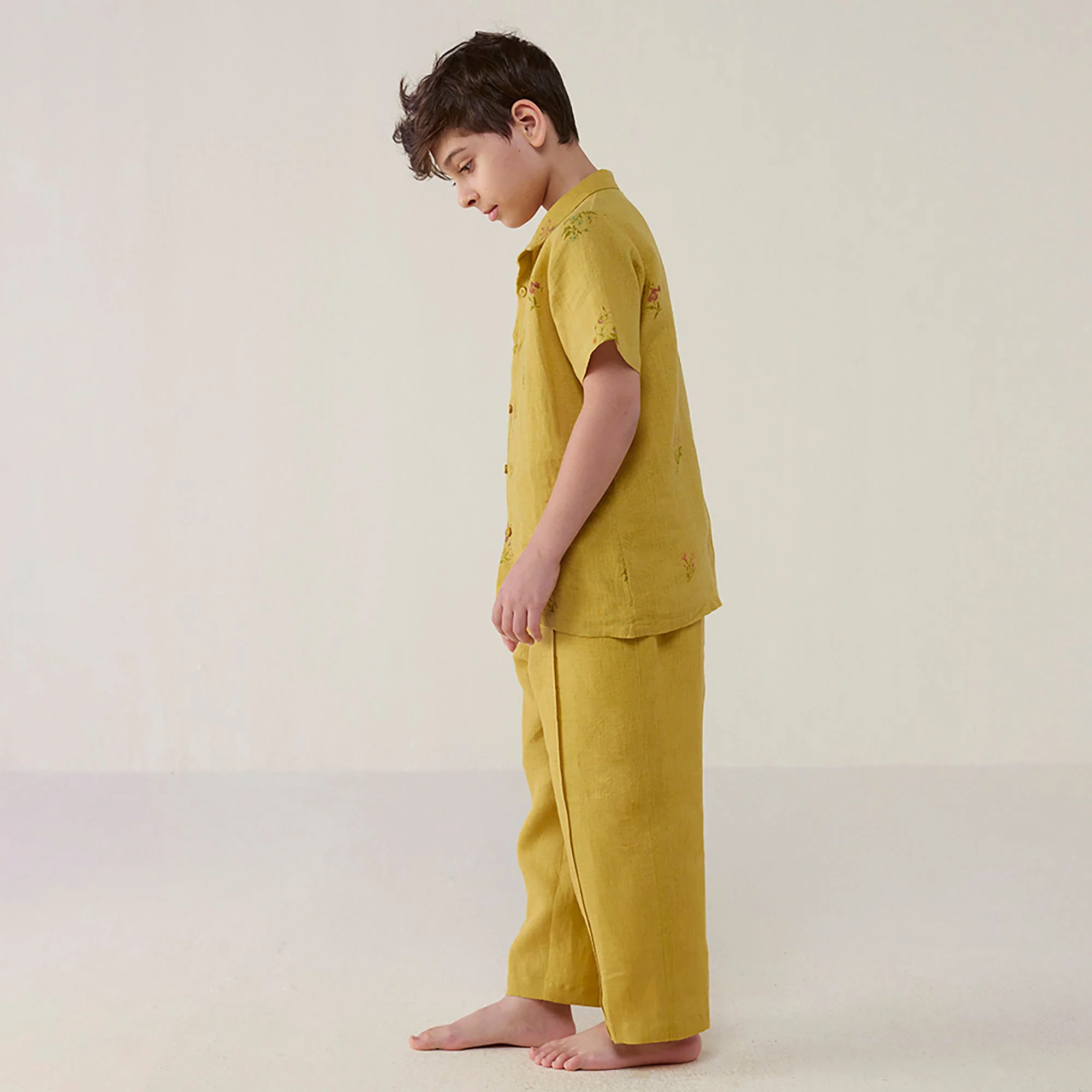 Neo Timeless Linen Pants - Ochre - Image 5