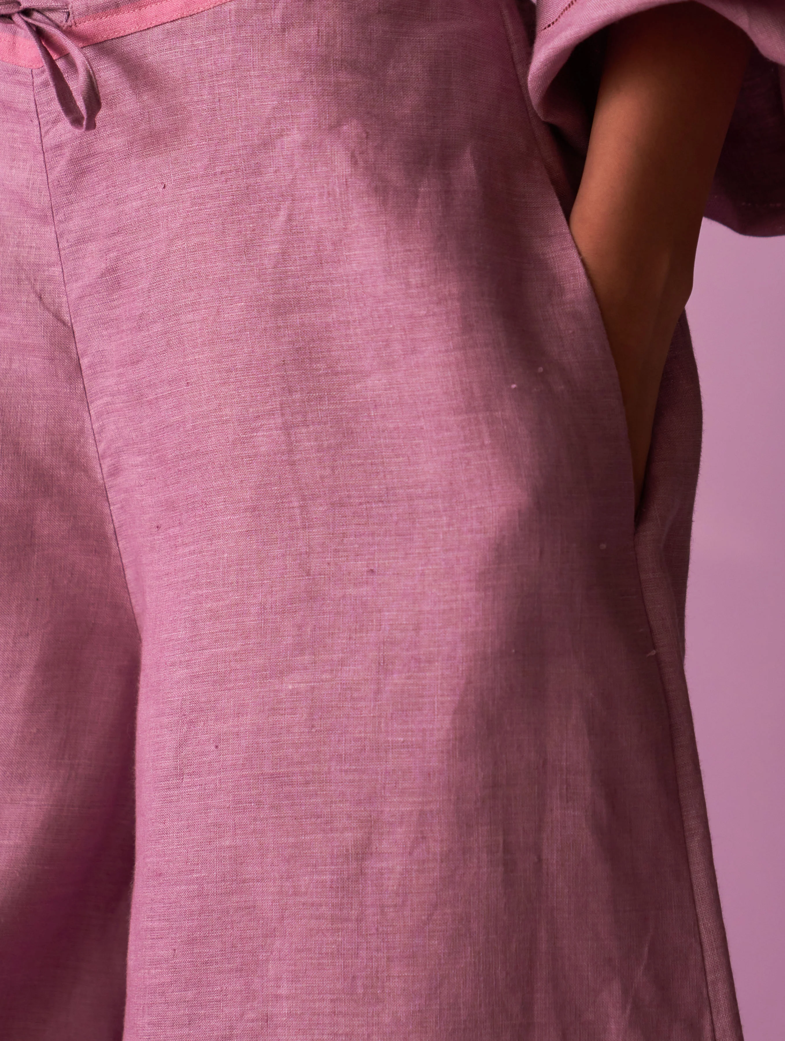Nivi Metallic Pant - Lavender - Image 3