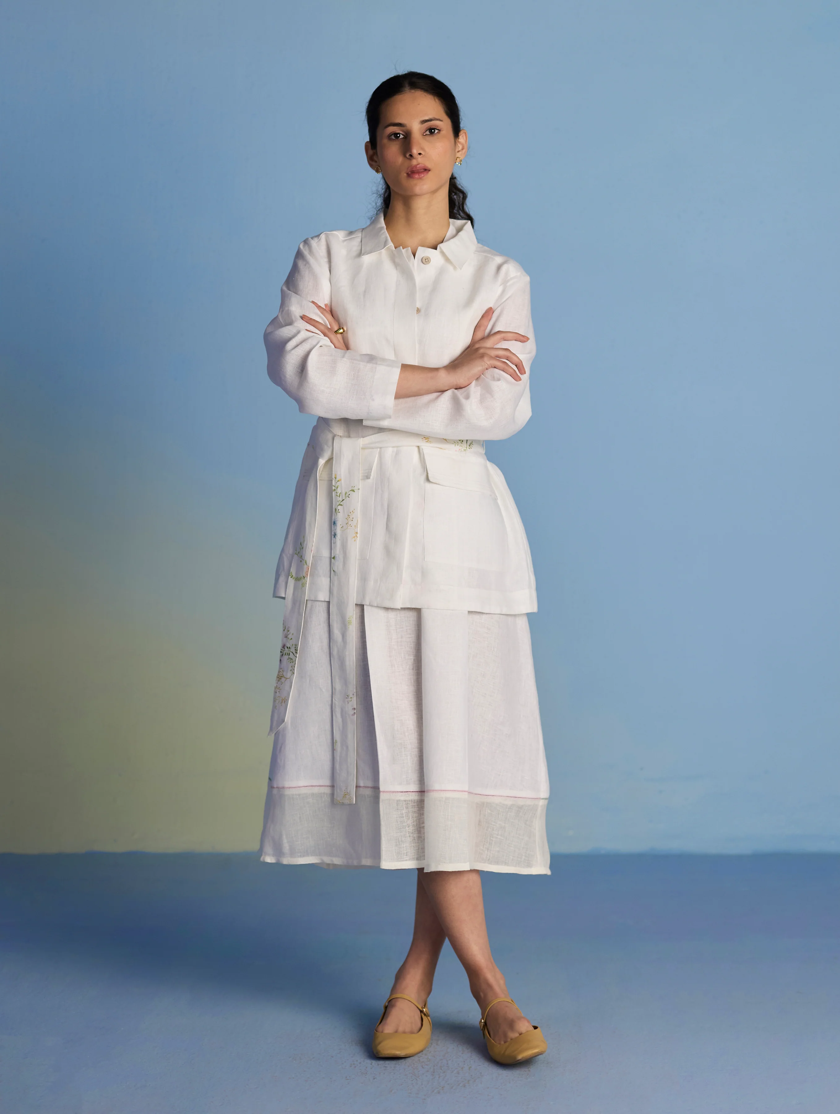 Nobu Signature Summer Linen Jacket - White - Image 4