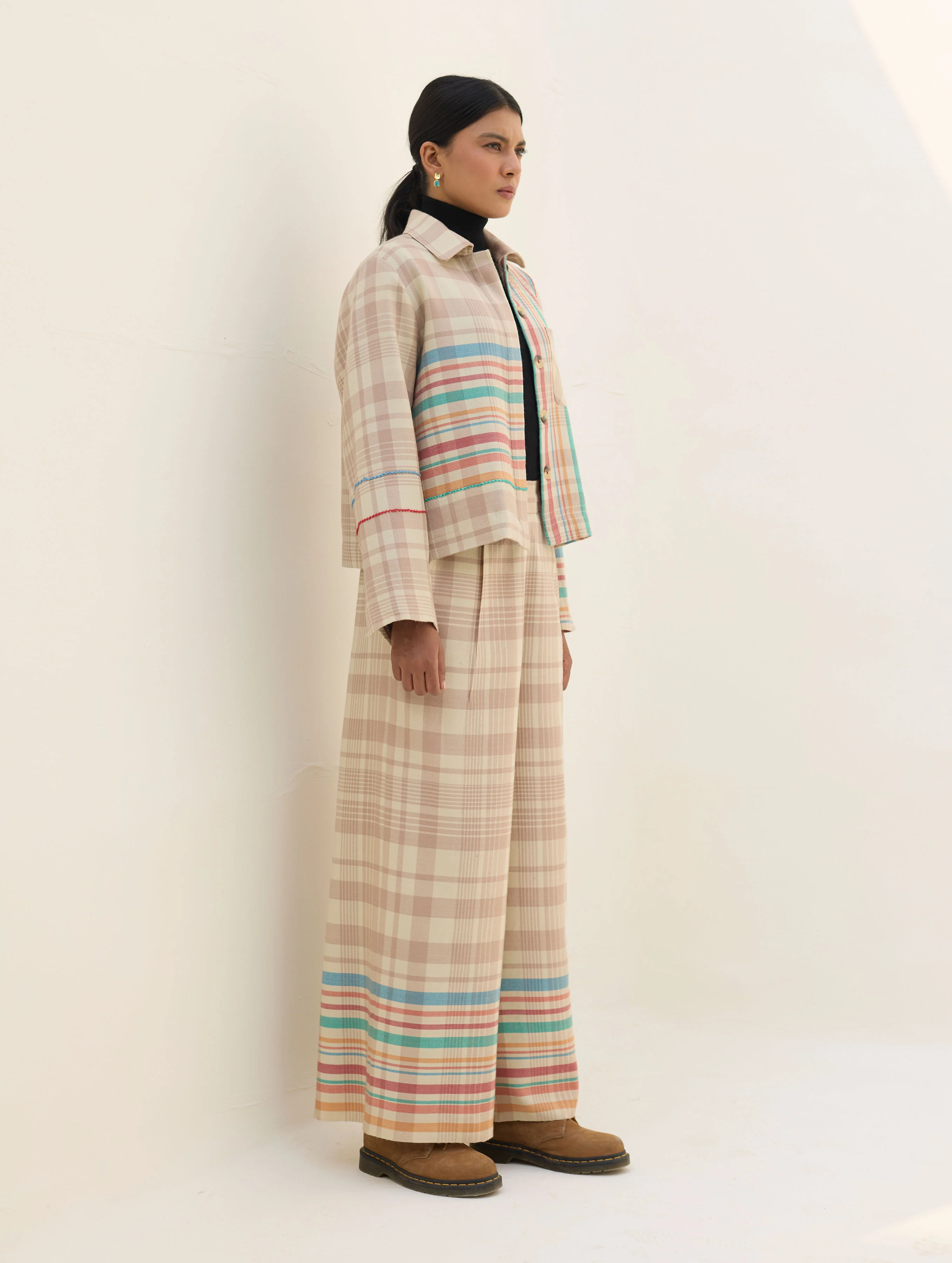 Noelle Merino Wool Co-ord Set - Beige - Image 10