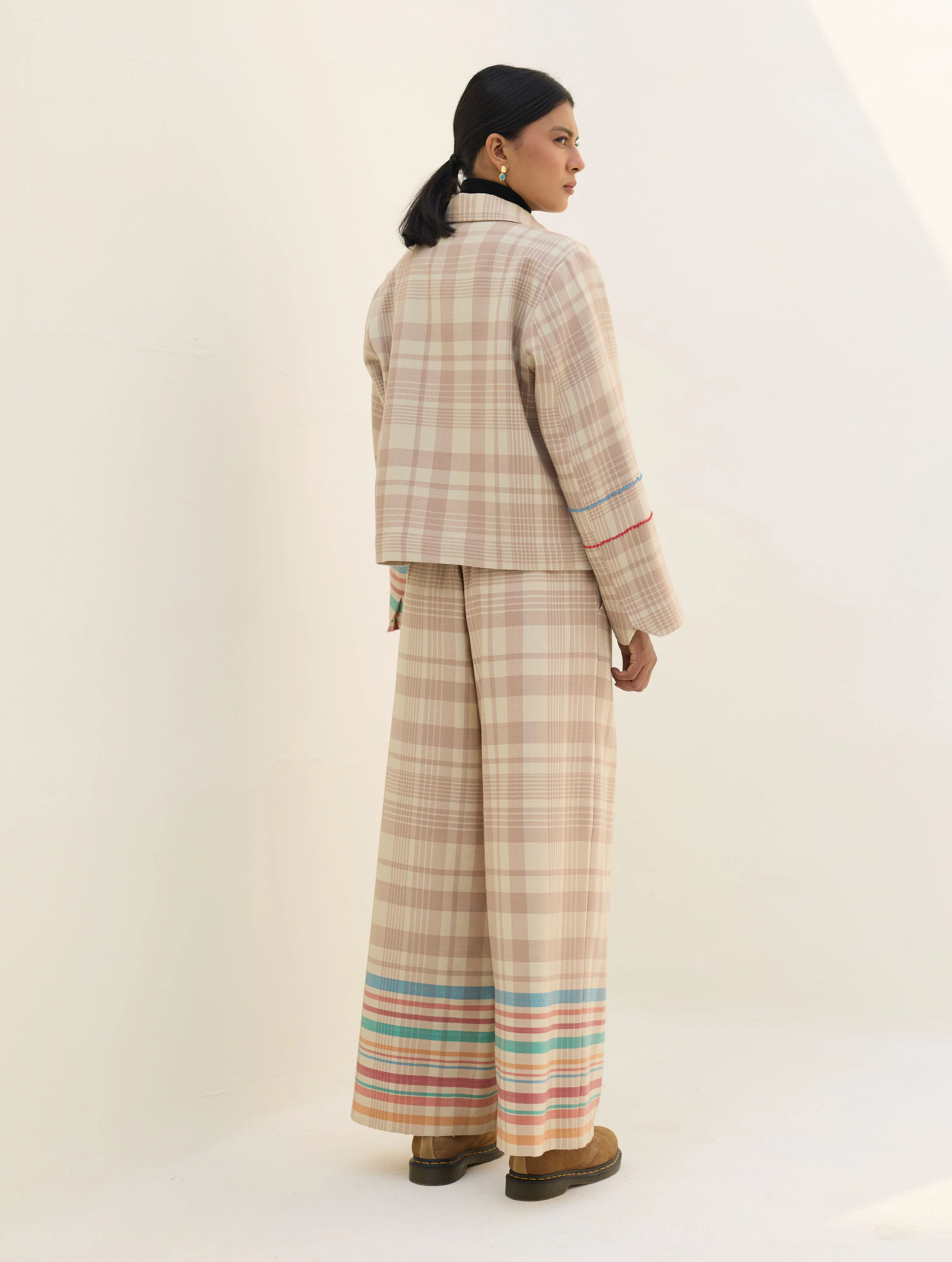 Noelle Merino Wool Co-ord Set - Beige - Image 11