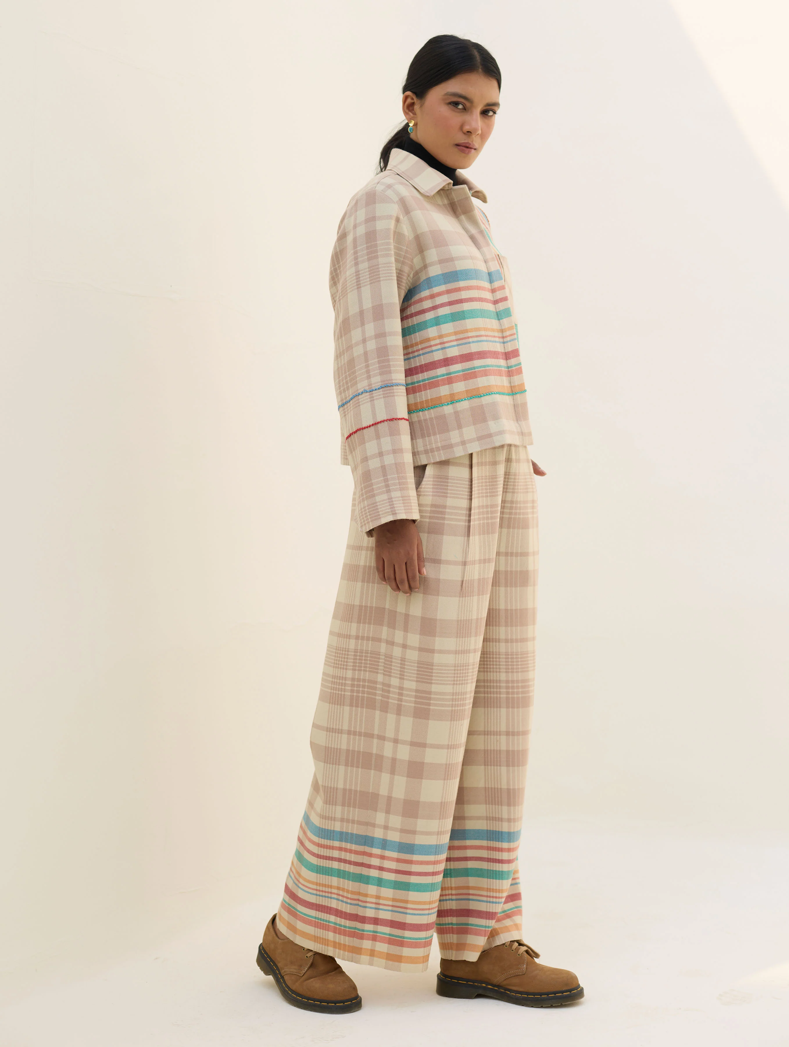 Noelle Merino Wool Co-ord Set - Beige - Image 12