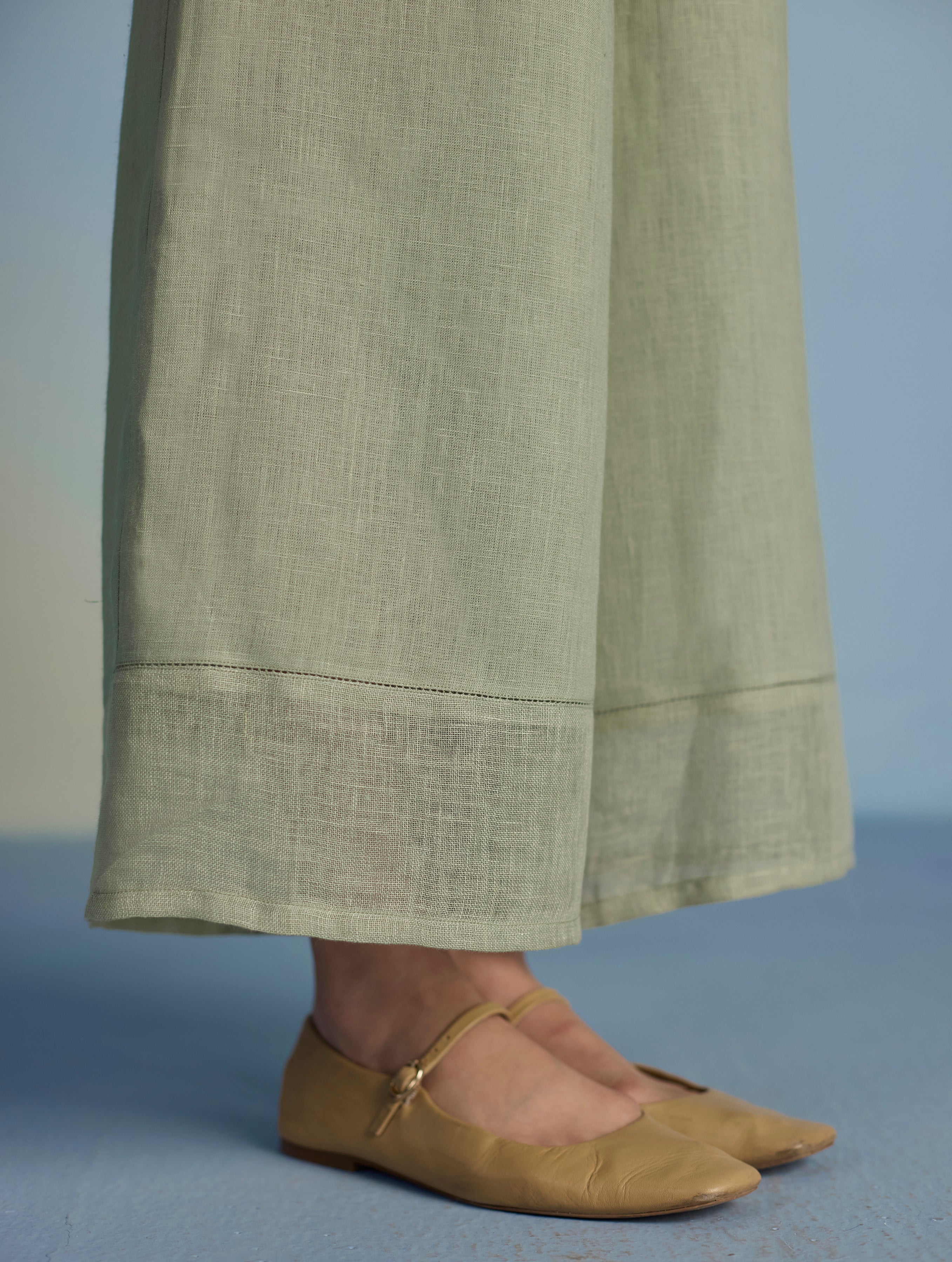 Osho Patchwork Kaftan Co-ord Set - Mint - Image 9