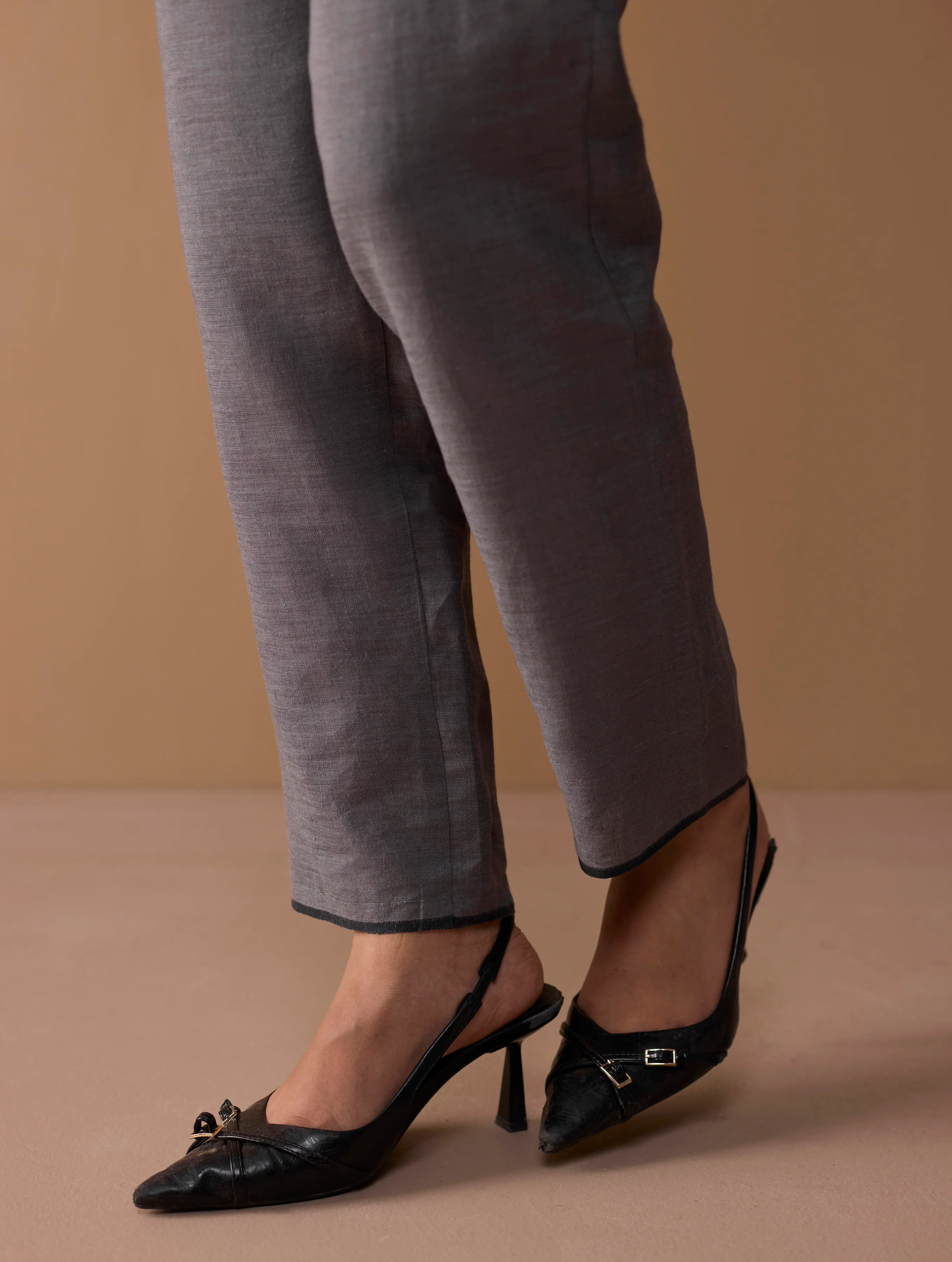 Parisa Tapered Selvedge Pant - Grey