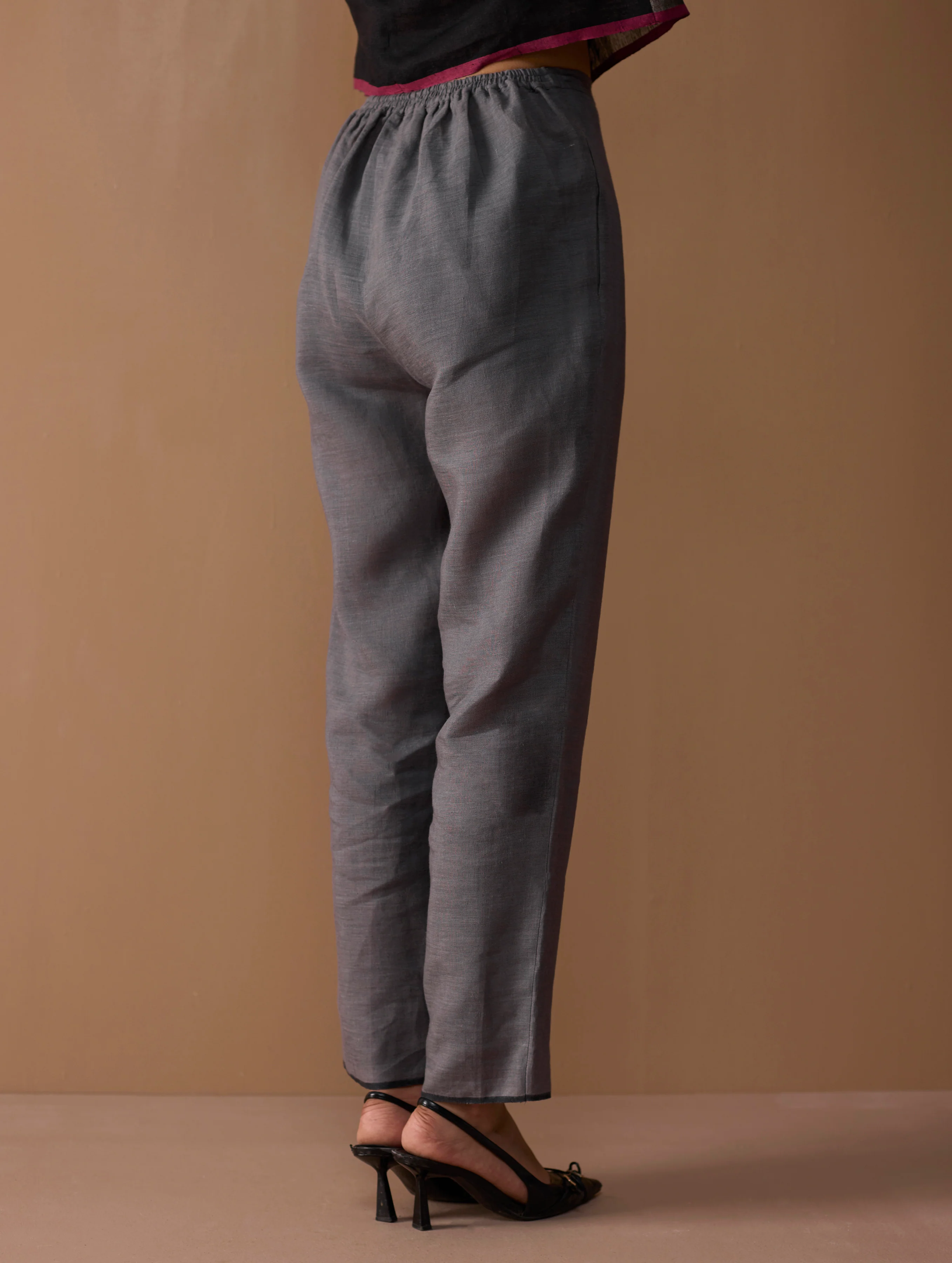 Parisa Tapered Selvedge Pant - Grey - Image 7