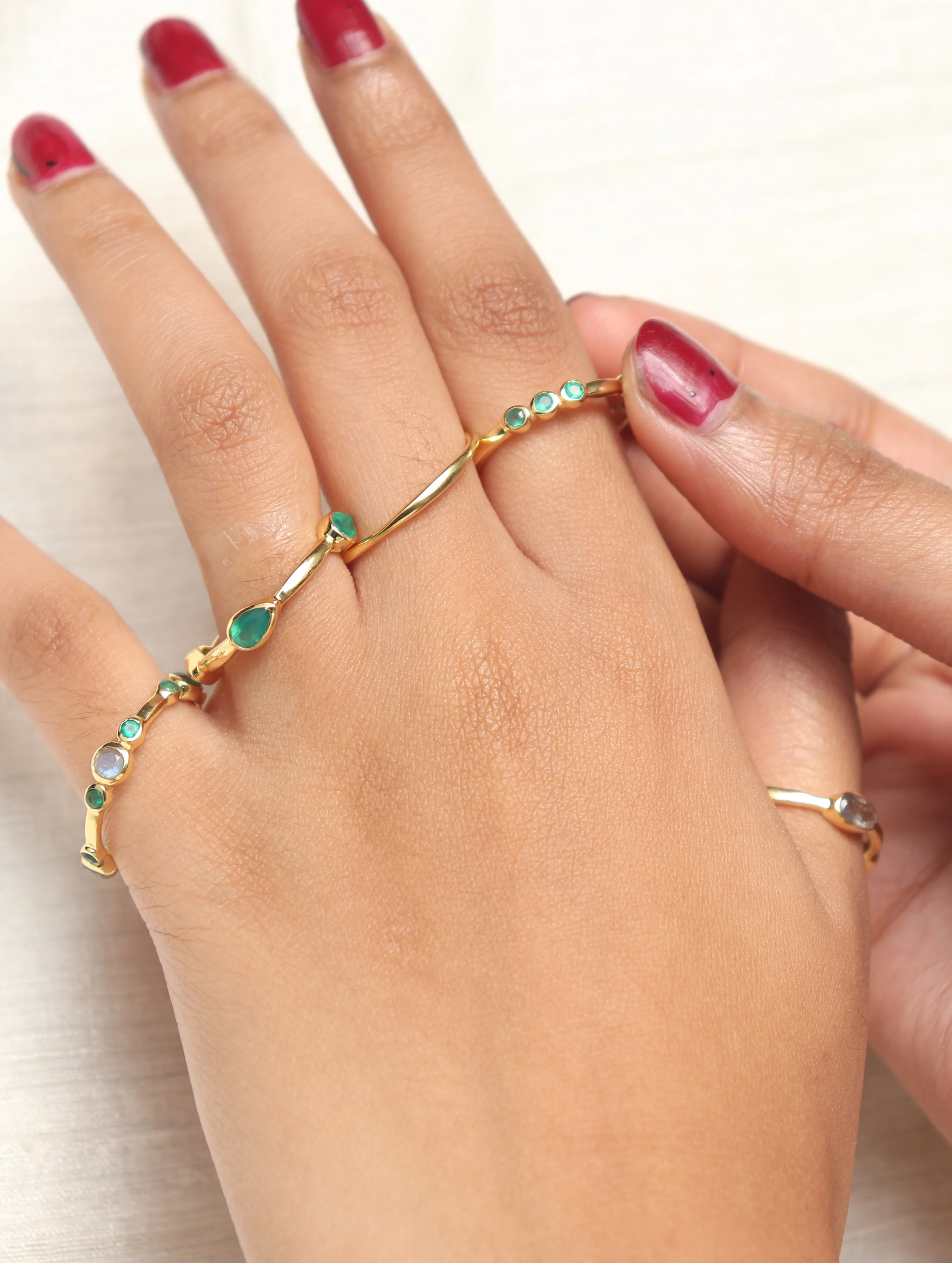 Rika Stackable Ring - Night - Image 3