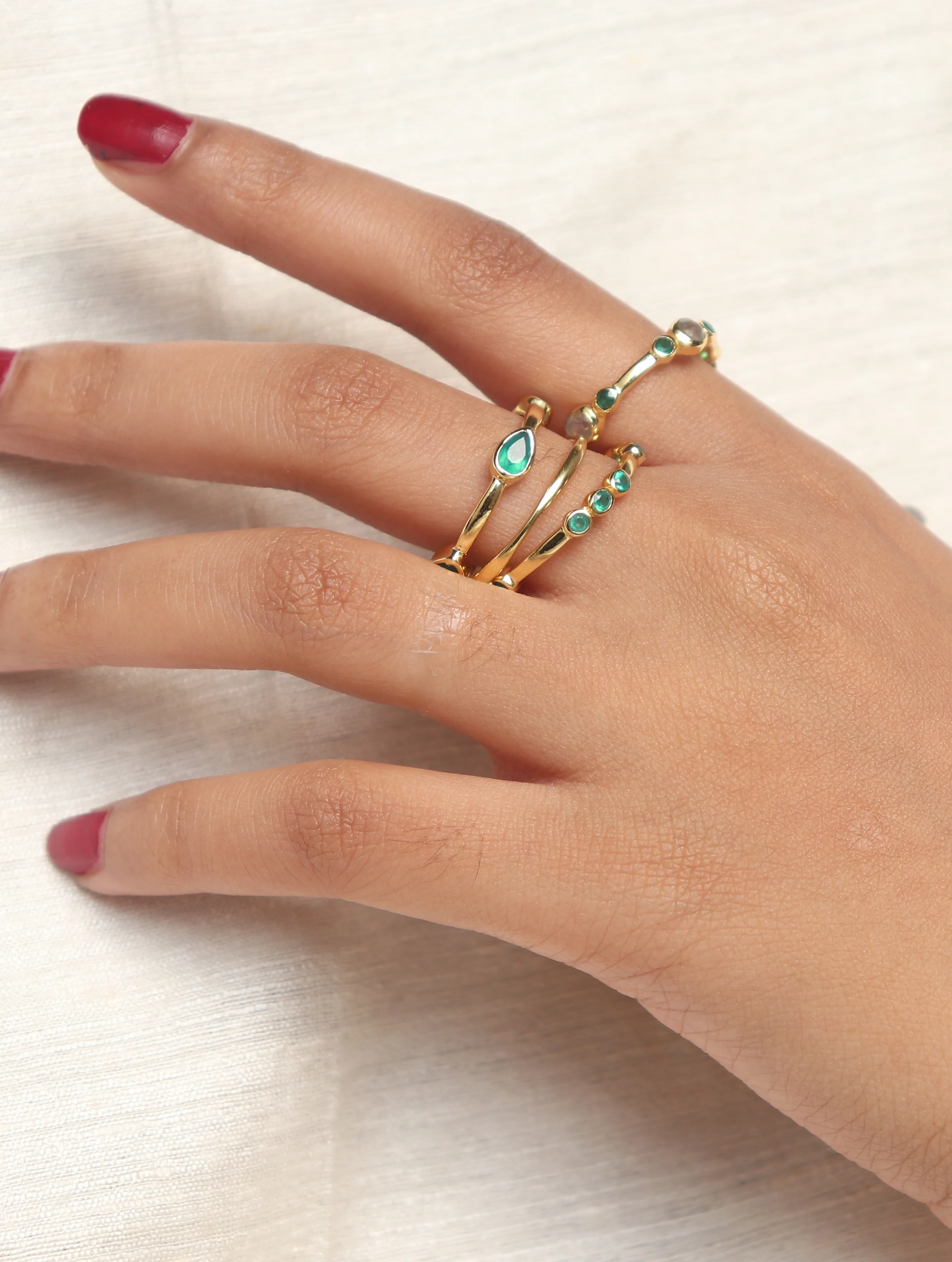 Rika Stackable Ring - Night - Image 4