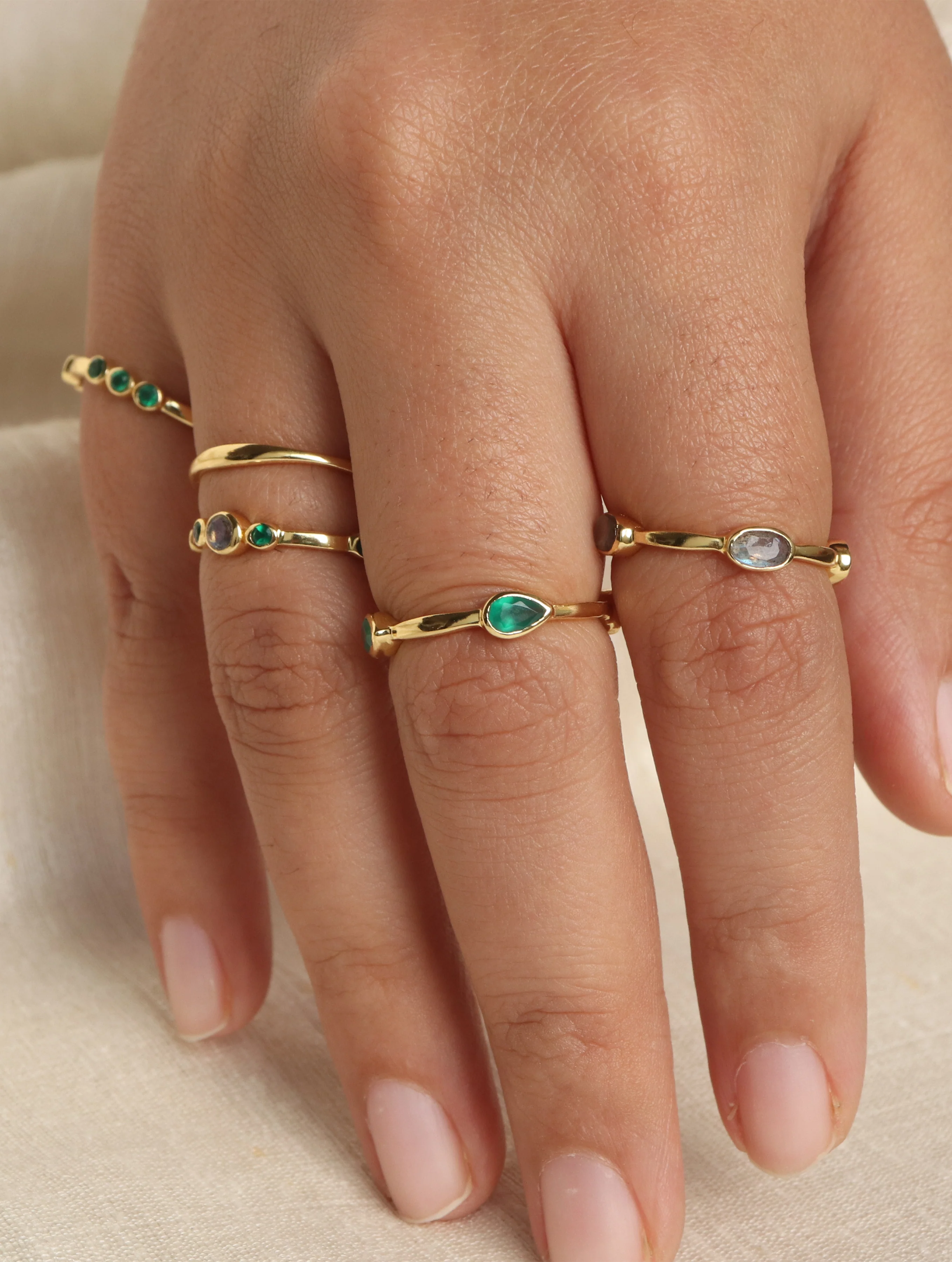Rika Stackable Ring - Night - Image 8