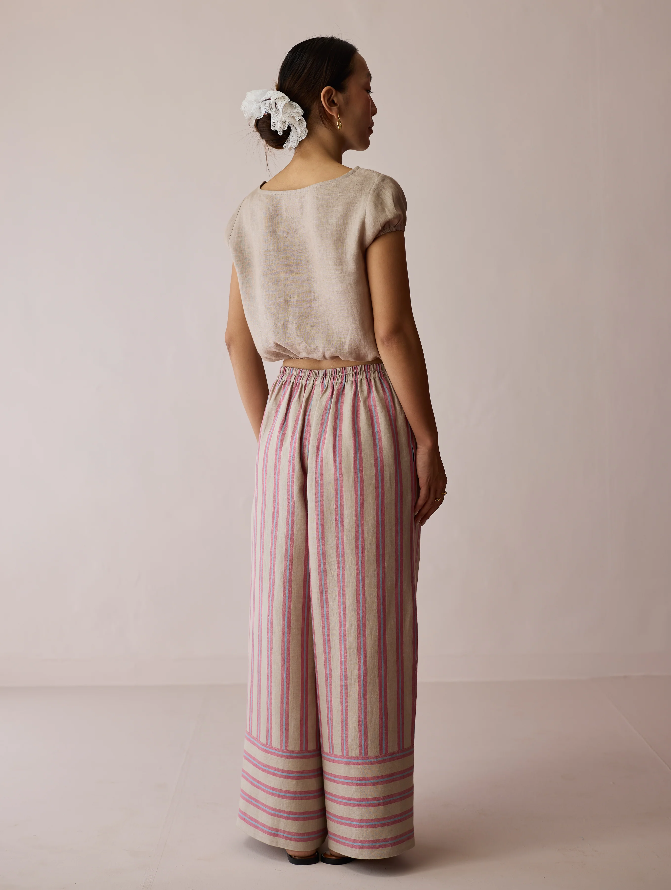 Rimi Linen Crop Top - Natural - Image 6