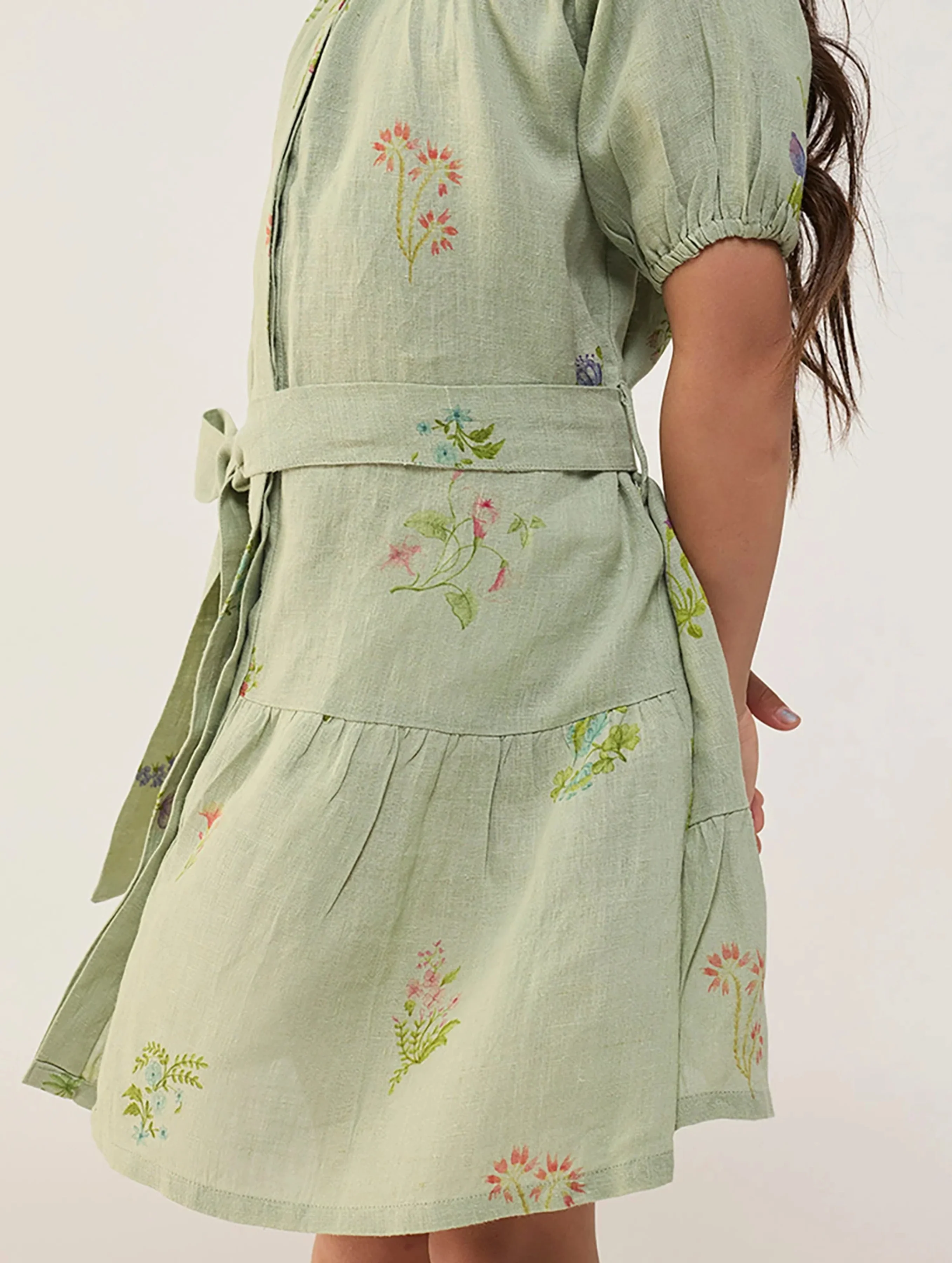 Sia Floral Dress - Mint - Image 2