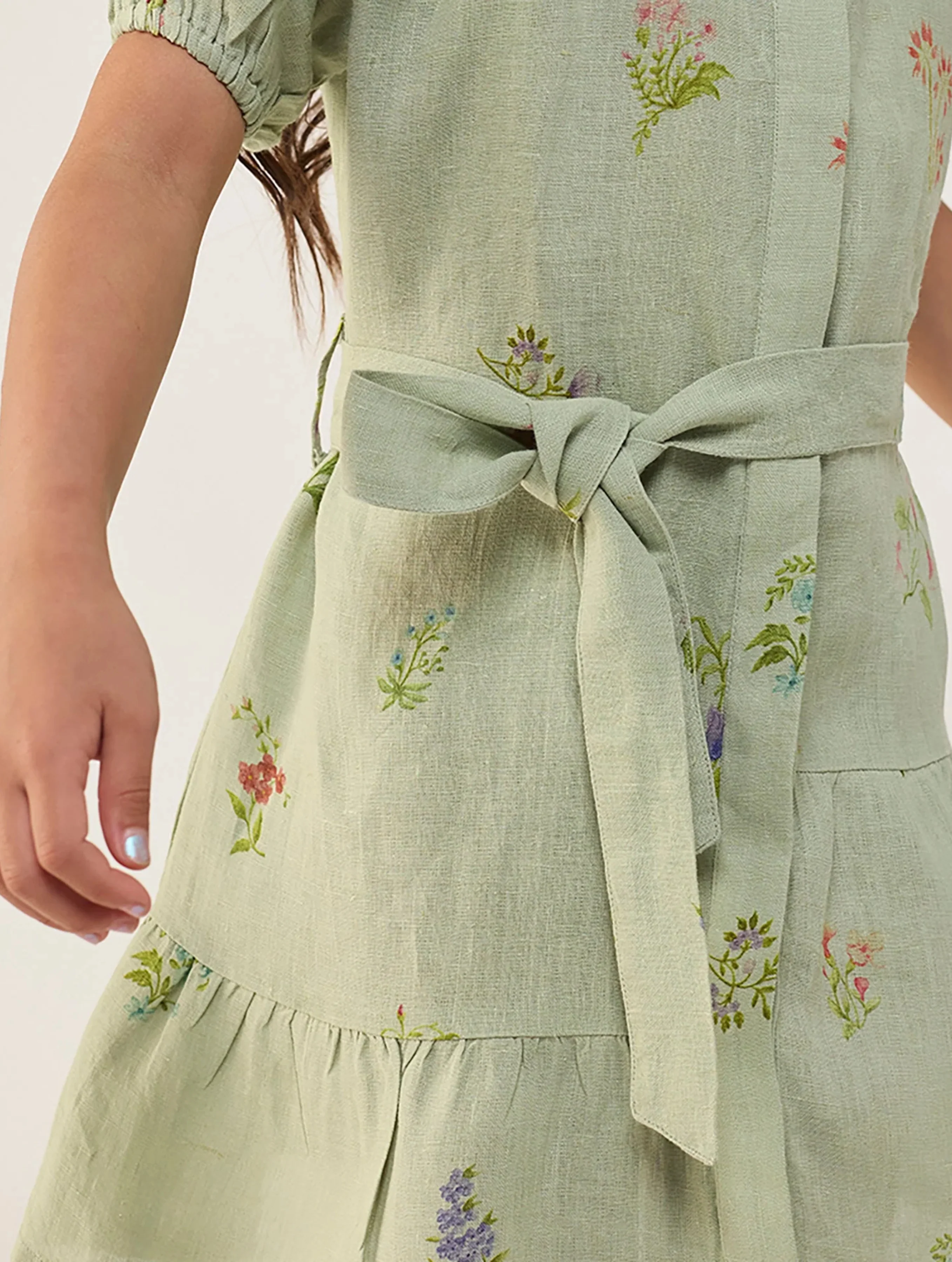 Sia Floral Dress - Mint - Image 3