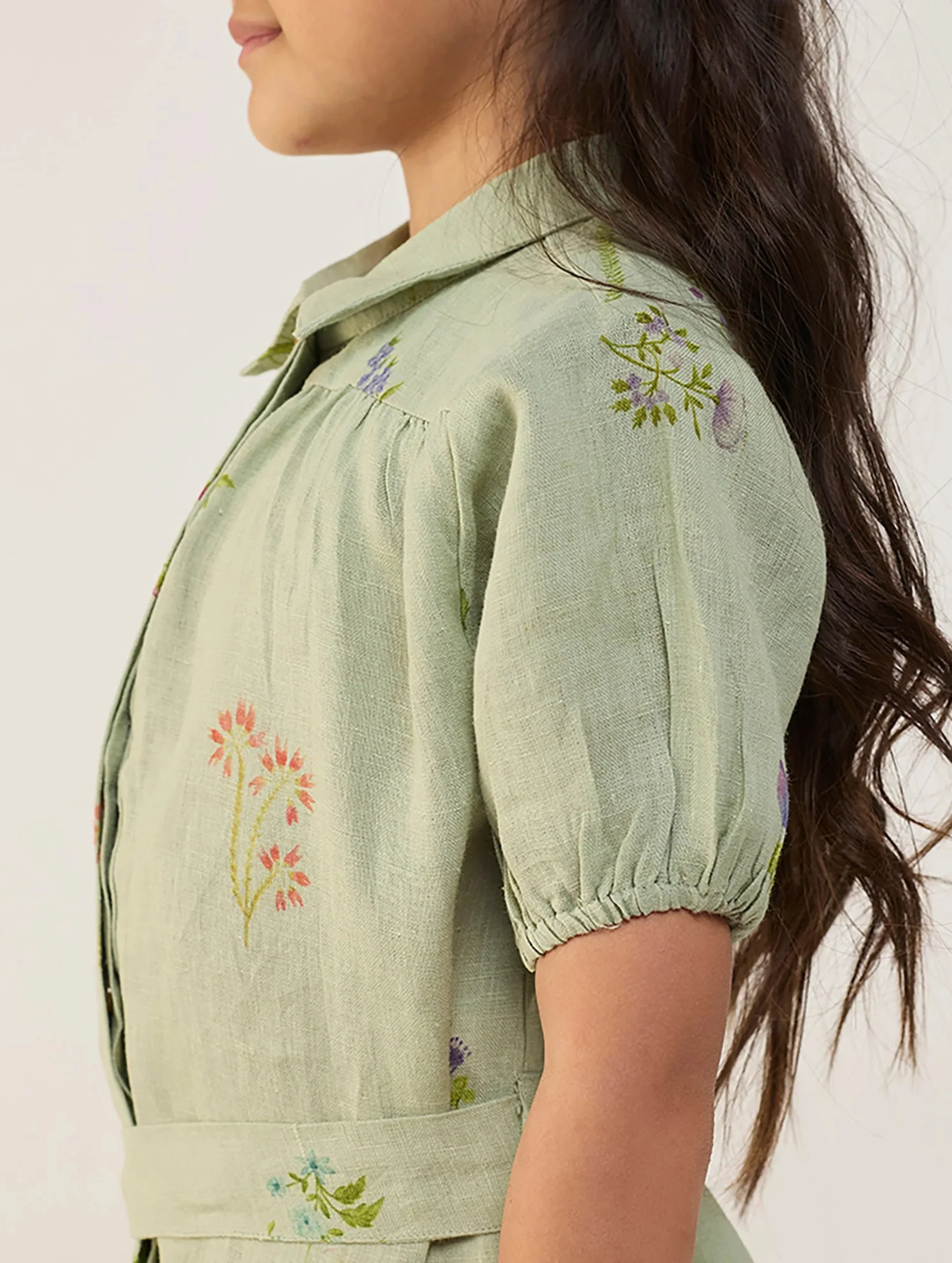 Sia Floral Dress - Mint - Image 4
