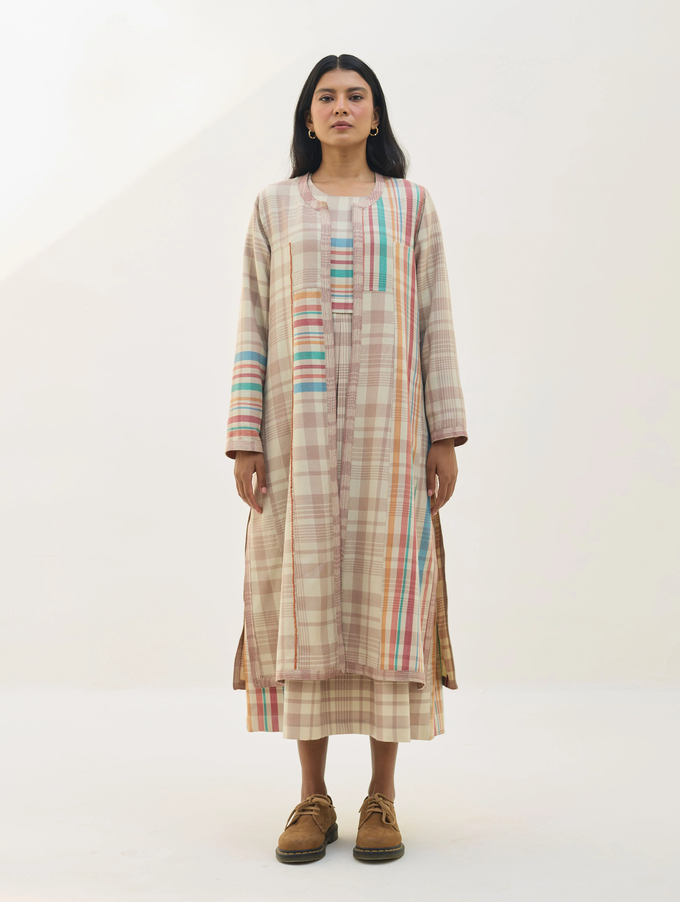 Thena Reversible Merino Wool Co-ord Set - Beige - Image 10