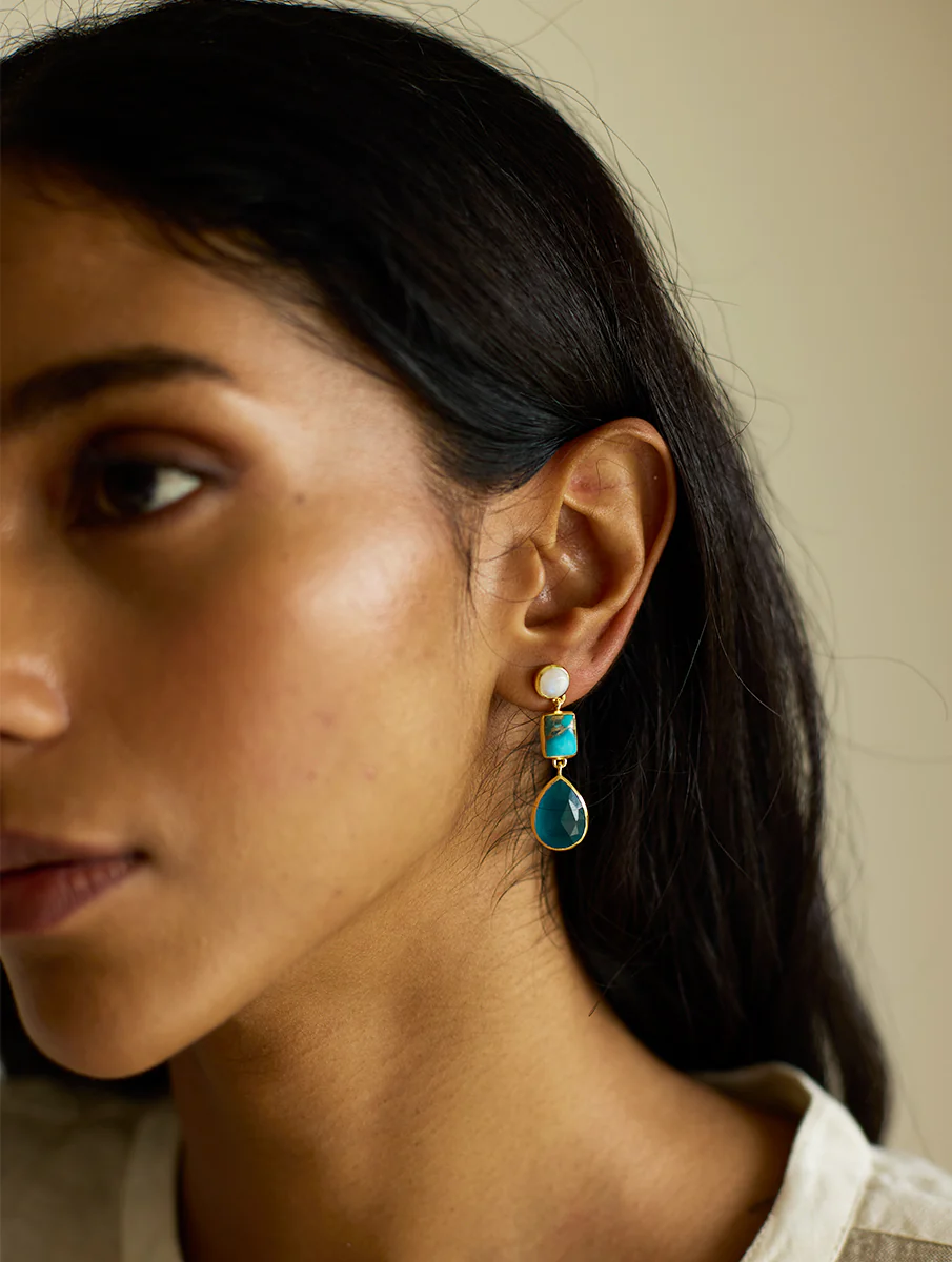 Vera Earrings - Sea - Image 3
