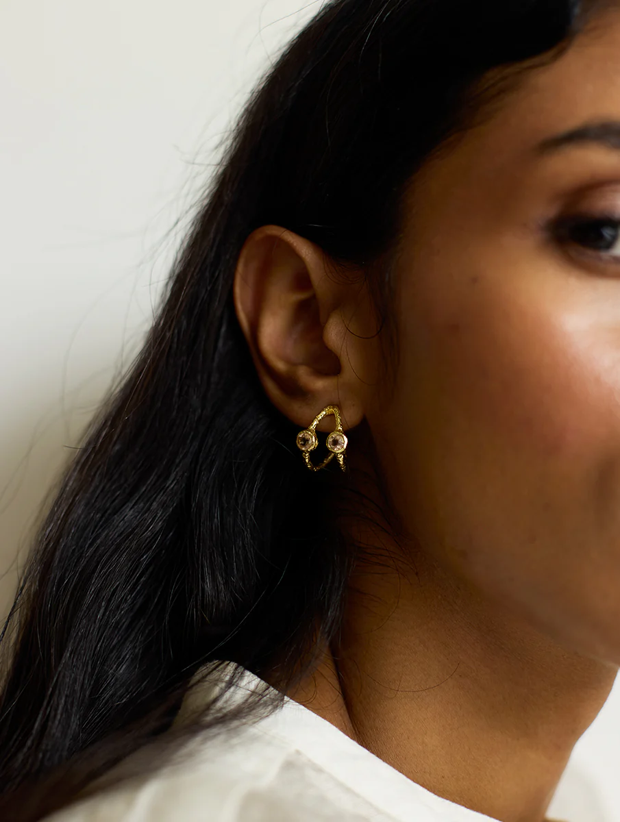 Vina Earrings - Rose - Image 2