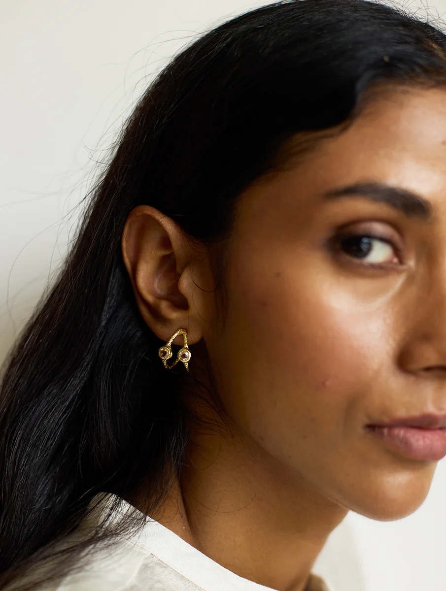 Vina Earrings - Rose - Image 3