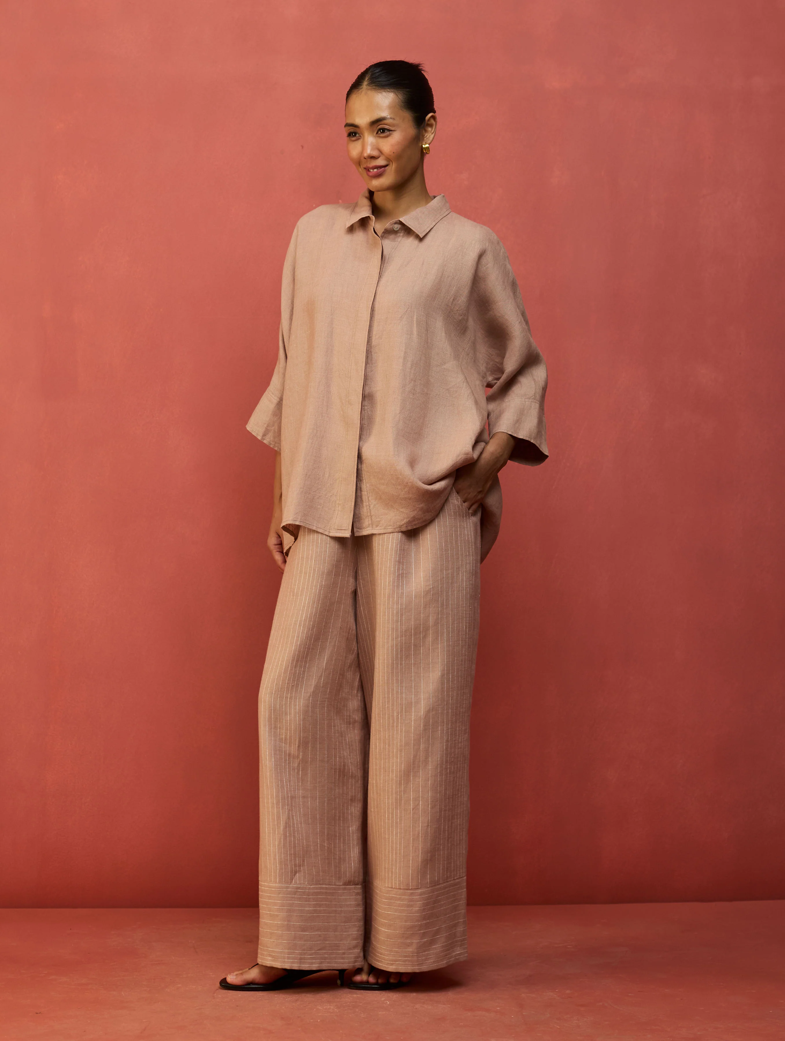 Yoko Forever Linen Co-ord Set - Dusty Rose - Image 5