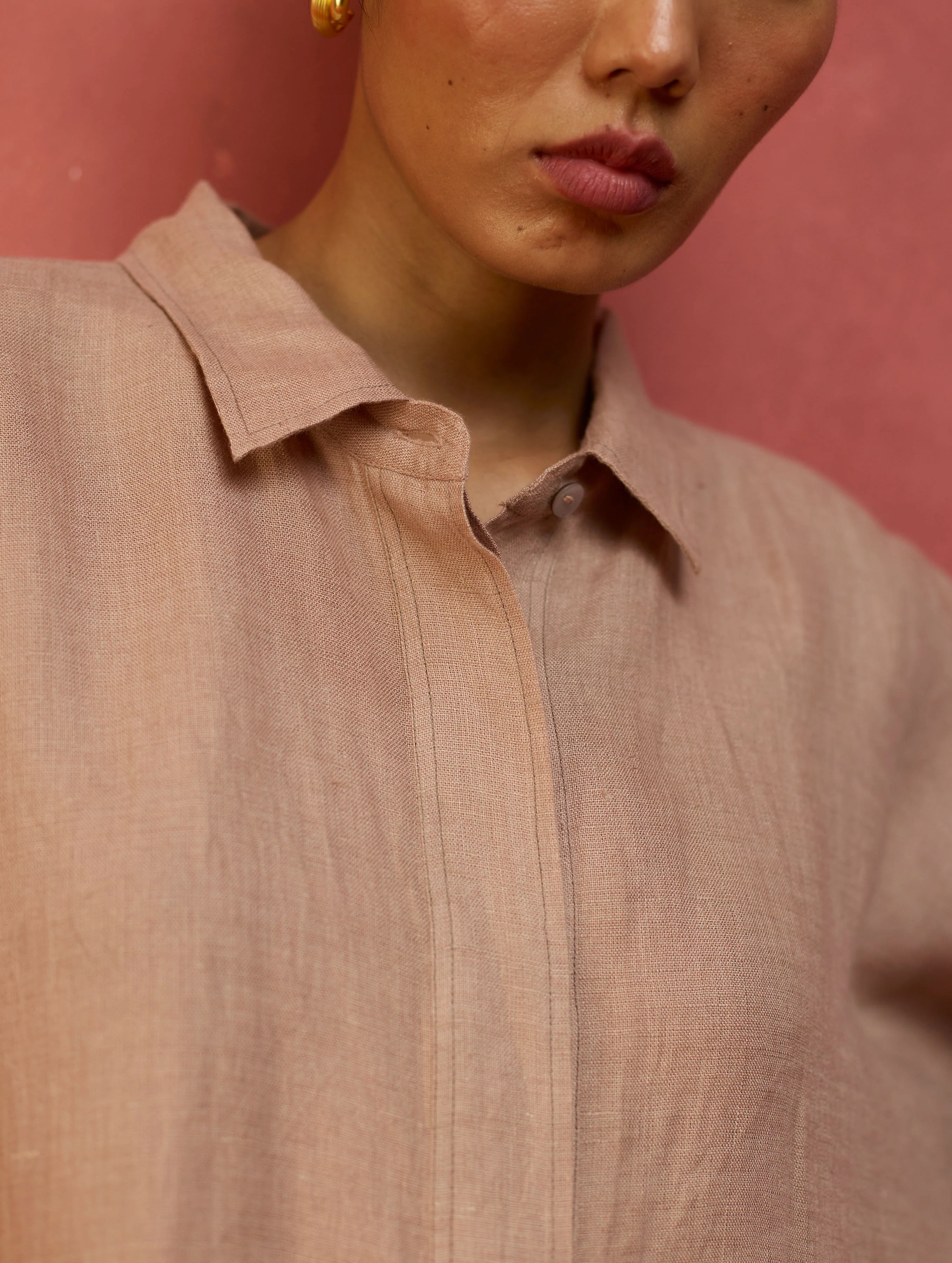 Yoko Forever Linen Co-ord Set - Dusty Rose - Image 6