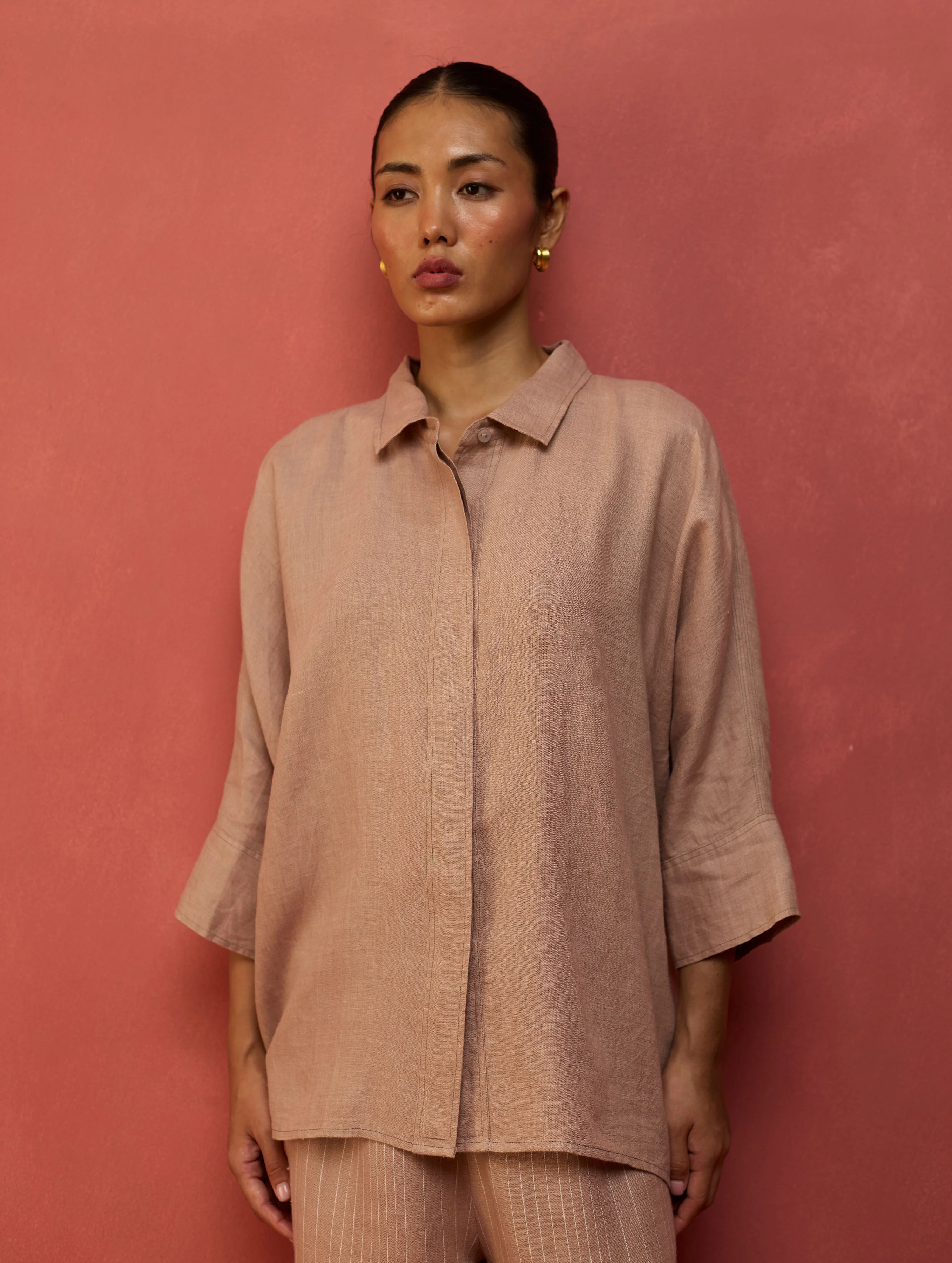 Yoko Forever Linen Co-ord Set - Dusty Rose - Image 8