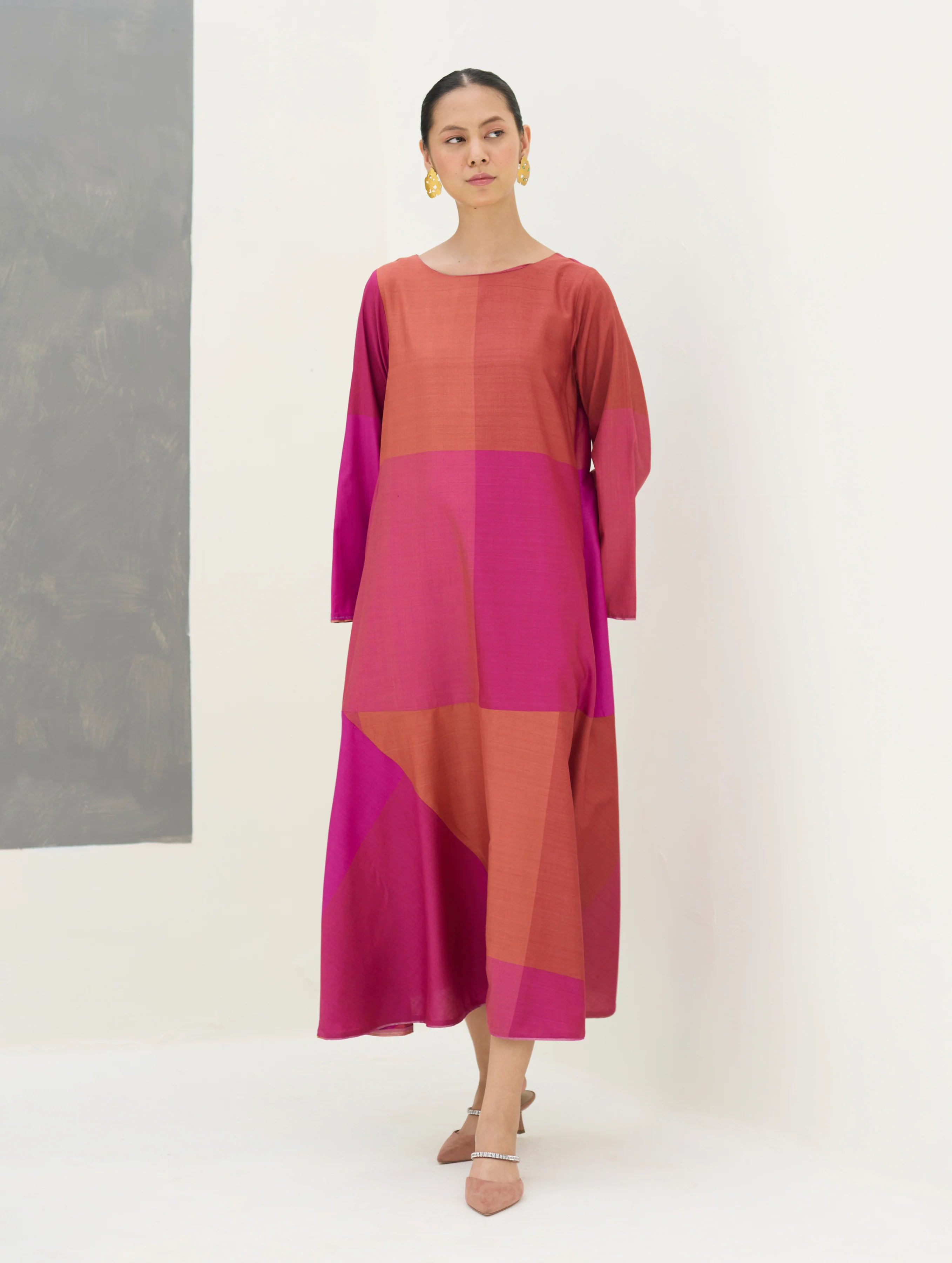 Zoa Eri Silk Dress -  Rose - Image 6